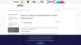 
                            2. How do I verify my child's Pokémon Trainer Club account? – Pokémon ...