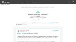 
                            9. How do I view my Timetable? | Canvas LMS Community