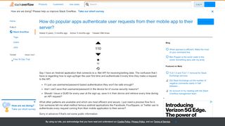 
                            4. How do popular apps authenticate user requests from their mobile ...