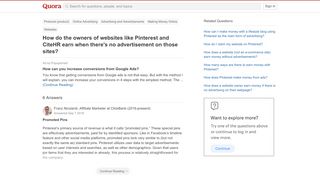 
                            4. How do the owners of websites like Pinterest and CiteHR earn when ...