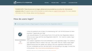 
                            12. How do users login? - Gravity Support Forums - Gravity Forms