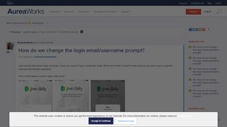 
                            6. How do we change the login email/username prompt? | AureaWorks ...