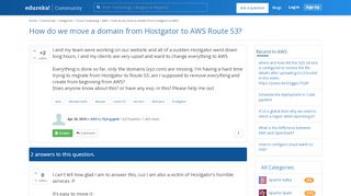 
                            10. How do we move a domain from Hostgator to AWS Route 53? - Edureka