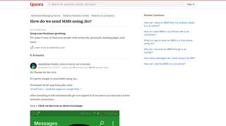 
                            2. How do we send MMS using Jio? - Quora