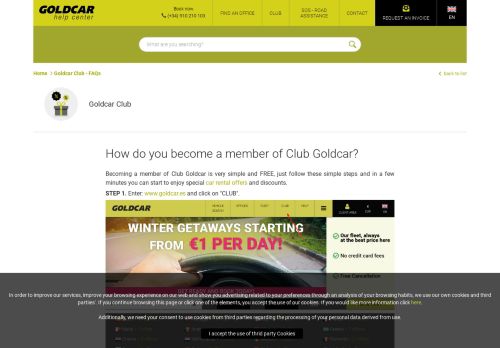 
                            5. How do you become a member of Club Goldcar? - GoldcarHelp