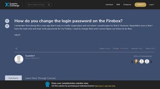 
                            8. How do you change the login password on the Firebox?