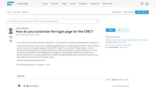 
                            11. How do you customize the login page for the CMC? - archive SAP