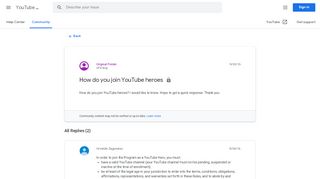 
                            3. How do you join YouTube heroes - Google Product Forums