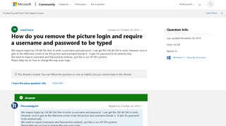 
                            11. How do you remove the picture login and require a username and ...