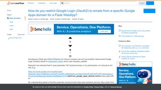 
                            11. How do you restrict Google Login (Oauth2) to emails from a ...