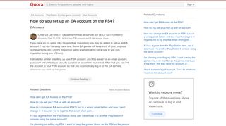 
                            12. How do you set up an EA account on the PS4? - Quora