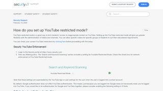 
                            9. How do you set up YouTube restricted mode? – Support