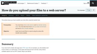 
                            6. How do you upload your files to a web server? - Learn web ...