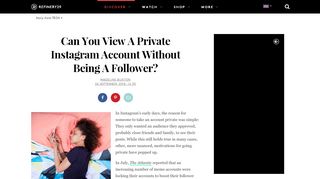 
                            8. How Do You View A Private Instagram Account - Refinery29