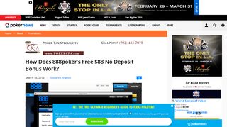 
                            12. How Does 888poker's Free $88 No Deposit Bonus Work? | PokerNews