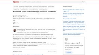 
                            10. How does App Annie collect app download statistics? - Quora