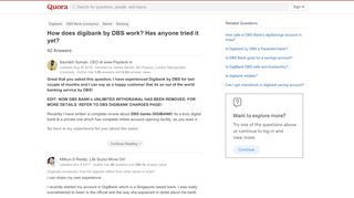 
                            12. How does digibank by DBS work? Has anyone tried it yet? - Quora