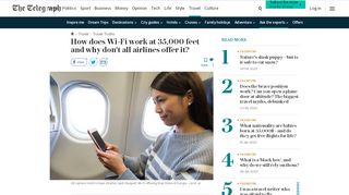 
                            10. How does in-flight Wi-Fi work? - The Telegraph