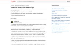 
                            4. How does Just Dial make money? - Quora