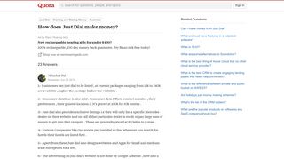 
                            13. How does Just Dial make money? - Quora