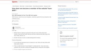 
                            4. How does one become a member of the website Team-BHP? - Quora