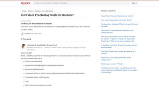 
                            9. How does Practo Ray work for doctors? - Quora