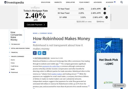 
                            4. How Does Robinhood Make Money? - Investopedia