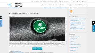 
                            3. How Does the Honda Econ Button Work? - Honda of Denton