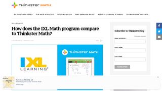 
                            9. How does the IXL Math program compare to Thinkster Math?