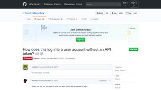 
                            8. How does this log into a user account without an API token? · Issue ...