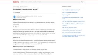
                            5. How does Zomato Gold work? - Quora