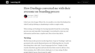 
                            9. How Duolingo converted me with their awesome on-boarding process