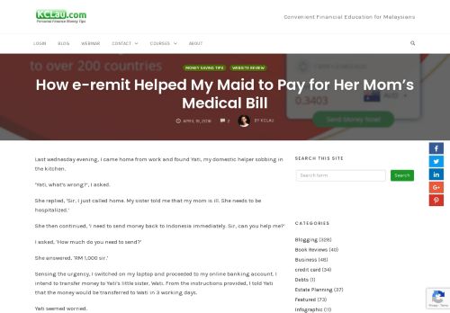 
                            9. How e-remit Helped My Maid to Pay for Her Mom's Medical Bill ...