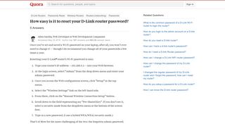 
                            11. How easy is it to reset your D-Link router password? - Quora