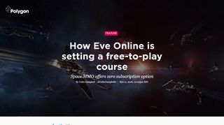 
                            10. How Eve Online is setting a free-to-play course - Polygon