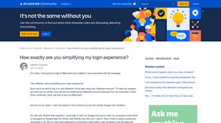 
                            8. How exactly are you simplifying my login experience? - Atlassian ...
