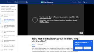 
                            7. How fast did dinosaurs grow, and how long did they live? (video ...