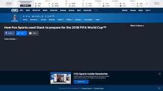 
                            11. How Fox Sports used Slack to prepare for the 2018 FIFA World Cup ...