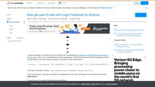 
                            12. How get user E-mail with Login Facebook on Android - Stack Overflow