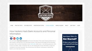 
                            7. How Hackers Hack Bank Accounts and Personal Information