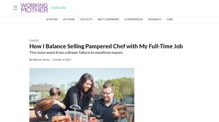 
                            12. How I Balance Selling Pampered Chef with My Full-Time Job ...
