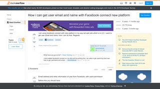 
                            13. How i can get user email and name with Facebook connect new ...