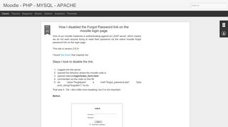 
                            7. How I disabled the Forgot Password link on the moodle login page ...