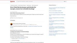 
                            12. How I find the hostname and details for mysqli_connect in GoDaddy ...