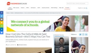
                            5. How I Got Into The Oxford MBA At Saïd Business School—And 5 Ways ...