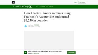 
                            12. How I hacked Tinder accounts using Facebook's Account Kit and ...