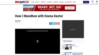 
                            10. How I Marathon with Deena Kastor - MileSplit