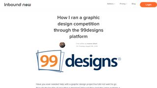 
                            10. How I ran a graphic design competition through the 99designs platform