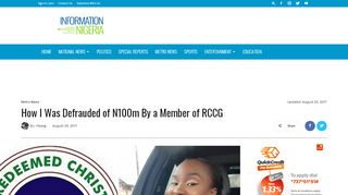 
                            11. How I Was Defrauded of N100m By a Member of RCCG ...