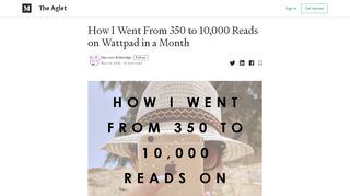 
                            12. How I Went From 350 to 10,000 Reads on Wattpad in a ...